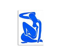 Artopweb CrystalArt 78 x 58 cm Plexiglass Picture with Shiny Glass Effect Light Ready to Hang Home Art Decoration Italian Design Eco-Friendly - Homage to Matisse - Nu Blue I 1952" by Art Studio