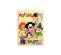Artopweb CrystalArt 78 x 58 cm Plexiglass Picture with Shiny Glass Effect Light Ready to Hang Home Art Decoration Italian Design Eco-Friendly - Homage to Quino Mafalda by Art Studio