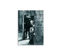 Artopweb CrystalArt 78 x 58 cm Plexiglass Picture with Shiny Glass Effect Light Ready to Hang Home Art Decoration Italian Design Eco-Friendly - Charlie Chaplin by Art Studio