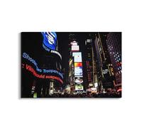 Artopweb EarthArt Materic 53 x 80 cm 3D Material Painting Light Brush Effect Ready to Hang Home Art Decoration Italian Design Eco-Friendly - Time Square, NYC by Tom Eversley