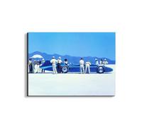 Artopweb EarthArt Materic 58 x 78 cm 3D Material Painting Light Brush Effect Ready to Hang Home Art Decoration Italian Design Eco-Friendly - Homage to Jack - Bluebird At Bonneville