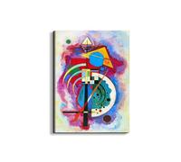 Artopweb EarthArt Materic 78 x 58 cm 3D Material Painting Light Brush Effect Ready to Hang Home Art Decoration Italian Design Eco-Friendly - Homage to Kandinsky - A Grohmann