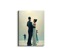 Artopweb EarthArt Plain 78 x 58 cm Fine Art Painting Opaque Anti-Glare Lightweight Ready to Hang Home Art Decoration Italian Design Eco-Friendly - Homage to Jack - Dance Me To The End Of Love