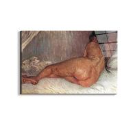 Artopweb EarthArt Total Gloss 53 x 80 cm Gloss Picture with Light Mirror Ready to Hang Decoration Home Art Italian Design Eco-Friendly - Female Nude by Van Gogh Vincent