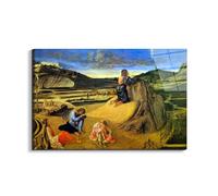 Artopweb EarthArt Total Gloss 53 x 80 cm Gloss Picture with Light Mirror Ready to Hang Home Art Decoration Italian Design Eco-Friendly - Christ on the Mount of Olives by Bellini Giovanni