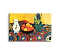 Artopweb EarthArt Total Gloss 53 x 80 cm Gloss Picture with Light Mirror Ready to Hang Home Art Decoration Italian Design Eco-Friendly - Still Life with Hyacinthe by Macke August