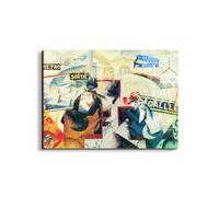 Artopweb EarthArt Total Gloss 58 x 78 cm Light Mirror Gloss Picture Ready to Hang Home Art Decoration Italian Design Eco-Friendly - Homage to Gino - North South, 1912" by Art Studio