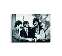 Artopweb EarthArt Total Gloss 58 x 78 cm Light Mirror Gloss Picture Ready to Hang Home Art Decoration Italian Design Eco-Friendly - Homage to The Beatles B&W by Art Studio