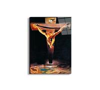 Artopweb EarthArt Total Gloss 78 x 58 cm Light Mirror Gloss Picture Ready to Hang Eco-Friendly - Homage to Salvador - The Sanctification of John Through Christ, 1951"
