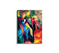 Artopweb EarthArt Total Gloss 78 x 58 cm Light Mirror Gloss Picture Ready to Hang Home Art Decoration Italian Design Eco-Friendly - Homage to Macke - Sunlit by Art Studio