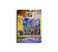 Artopweb EarthArt Total Gloss 78 x 58 cm Light Mirror Gloss Picture Ready to Hang Home Art Decoration Italian Design Eco-Friendly - Homage to Morley - The Day Of The Locust by Art Studio