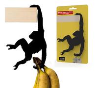 Artori Design Unique Banana Holder Balance Hook - Magic Hook for Hanging Plants Jackets Keys or Stylish Purse Hanger - Perfect for Kitchen Dorm Room Bedroom and Entryway for Home or Office (Chimp)