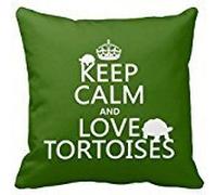 ArtoutletMF keep Calm And Love Tortoises Pillow Case Personalized Cotton Decor Cushion Covers 18x18 Inch