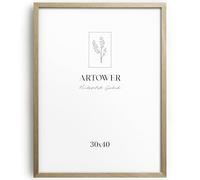 Artower® 30x40cm Oak Wooden Photo Frame for 30 x 40 cm Print | 30x40 Picture Frame for Family Photos Certificates Posters | 12x16 inch Wall Frame for Large Collages and Living Room Décor