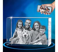 ArtPix 3D Crystal Photo, Personalized Mothers Day Gifts With Your Own Photo for Him, Her, Mom, Dad, 3D Laser Etched Picture, Engraved Crystal, Customized Memorial Anniversary Couples Gifts