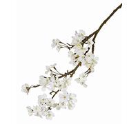 artplants.de Artificial Apple blossom spray LINDJA, white, 3ft/105cm - Artificial flowers/False apple blossom branch