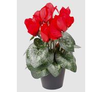 artplants.de Artificial Cyclamen HEIDI, red, 10"/25cm