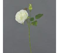 artplants.de Artificial rose CESCA, cream, 16"/40cm - Artificial flowers/False rose