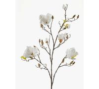 artplants.de Decorative Magnolia spray LILO, buds, cream-white, 4ft/110cm