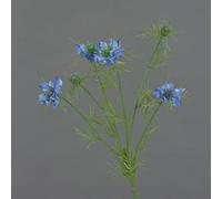 artplants.de Fake nigella SEVIN, blue, 26"/65cm, Ø2.4"/6cm