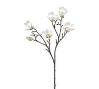artplants.de Magnolia artificial flowers ANEU, cream, 65cm - Faux magnolia/Silk flower spray