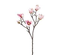artplants.de Magnolia artificial flowers ANEU, pink, 65cm - Faux magnolia/Silk flower spray