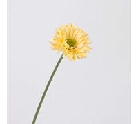 artplants.de Mini artificial Gerbera, apricot, 18"/45cm, Ø 2.8"/7cm - Artificial flower daisy/Single stem gerbera