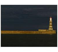 ArtPlaza Art Studio-Lighthouse Decorative Panel, Wood, Multi-Colour, 80 x 1.8 x 60 cm