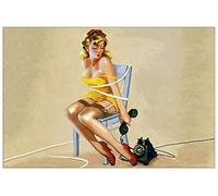 ArtPlaza Art Studio-Phone Decorative Panel, Wood, Multi-Colour, 90 x 1.8 x 60 cm