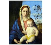 ArtPlaza Bellini Giovanni-Madonna I Decorative Panel, Wood, Multi-Colour, 60 x 1.8 x 80 cm