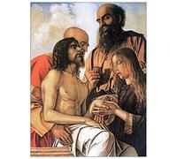 ArtPlaza Bellini Giovanni-Mourning of Christ with Joseph, Nicodemus and Mary Magdalene Decorative Panel, Wood, Multi-Colour, 60 x 1.8 x 80 cm