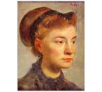 ArtPlaza Degas Edgar-Portrait of a young Lady Decorative Panel, Wood, Multi-Colour, 60 x 1.8 x 80 cm