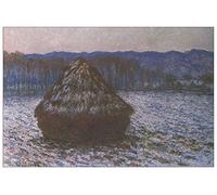 ArtPlaza Monet Claude-Haystacks Decorative Panel, Wood, Multi-Colour, 90 x 1.8 x 60 cm