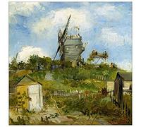 ArtPlaza Van Gogh Vincent-Blut Fin Windmill Decorative Panel, Wood, Multi-Colour, 50 x 1.8 x 50 cm