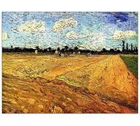 ArtPlaza Van Gogh Vincent-Ploughed Field Decorative Panel, Wood, Multi-Colour, 80 x 1.8 x 60 cm