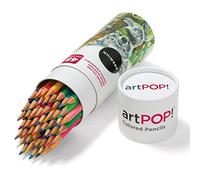 artPOP! Colored Pencils, 48 Colors, Smooth and Blendable, Break Resistant 3mm Core, Hexagon Shape, Vibrant Colors for Illustration, Adult Coloring, Doodling, Journals