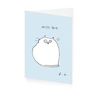 ArtPress Jamie Shelman The Dancing Cat Miss You Greeting Card (12 x 17 cm)