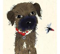 ArtPress, Jenny Frean, Peek The Puppy, Blank Greeting Card, (15 x 15cm)