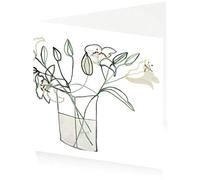 ArtPress Jessica Cooper Lily Sympathy Greeting Card (15 x 15 cm)