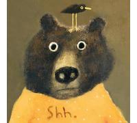 ArtPress, Natalia Shaloshvili, Shh, Single Blank Greeting Card, (15 x 15cm)