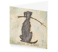 ArtPress Sam Toft- Happy as Larry Blank Greeting Card (15 x 15cm), Multi