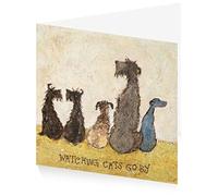 ArtPress Sam Toft- Watching cats go by Blank Greeting Card (15 x 15cm), Multi