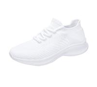 ARtray Barefoot Shoes Men's Gym Sports Shoes Outdoor Comfortable Trainers Leisure Street Running Shoes for Halls Outdoor Jogging Workout Fitness Shoes Breathable Lace-Up Trainers, White, 9.5 UK