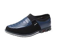 ARtray Bobble Men's Shoes Trainers Breathable Comfortable Business Hook Loop Casual Normal Lacquer Leather Shoes for Men Fashion Style Lined Shoes Men, blue, 12 UK