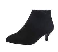 ARTRAY Boots For Women Uk High Heel Women'S Fashion Pattern Short Boots Pointed Toe Zipper Ankle Boots For Ladies Ladies Casual Smart Party Shoes Booties Comfy Lightweight Utility For Outdoor