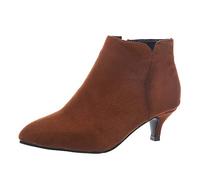 ARTRAY Boots For Women Uk High Heel Women'S Fashion Pattern Short Boots Pointed Toe Zipper Ankle Boots For Ladies Ladies Casual Smart Party Shoes Booties Comfy Lightweight Utility For Outdoor