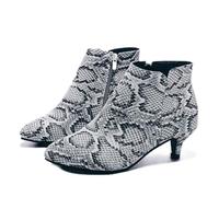 ARTRAY Boots For Women Uk High Heel Women'S Fashion Pattern Short Boots Pointed Toe Zipper Ankle Boots For Ladies Ladies Casual Smart Party Shoes Booties Comfy Lightweight Utility For Outdoor