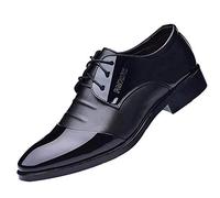 ARtray Dragon Men's Shoes Toe Male Men's Suit Casual Shoes Business Shoes Fashion Men's Leather Shoes Compatible with Motorcycle Shoes Men Summer, black, 9 UK