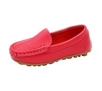 ARtray Hiking Shoes Boys 40 Toddler Boys Girls Soft Slip On Loafers Dress Flat Shoes Boat Shoes Casual Shoes Indoor Shoes, red, 11.5 UK Child