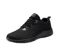 ARtray Hiking Shoes Men's Non-Slip Trail Running Shoes Fashion Skateboard Shoes with Soft Thick Sole Comfortable Sports Shoes Teenagers Athletics Training Shoes High Stretch Durable Trainers, black, 8